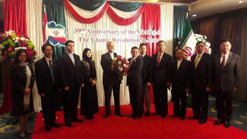 タイ国家立法議会のタイ・イラン議員友好連盟会長一行　イラン・イスラム革命39周年の祝賀会出席